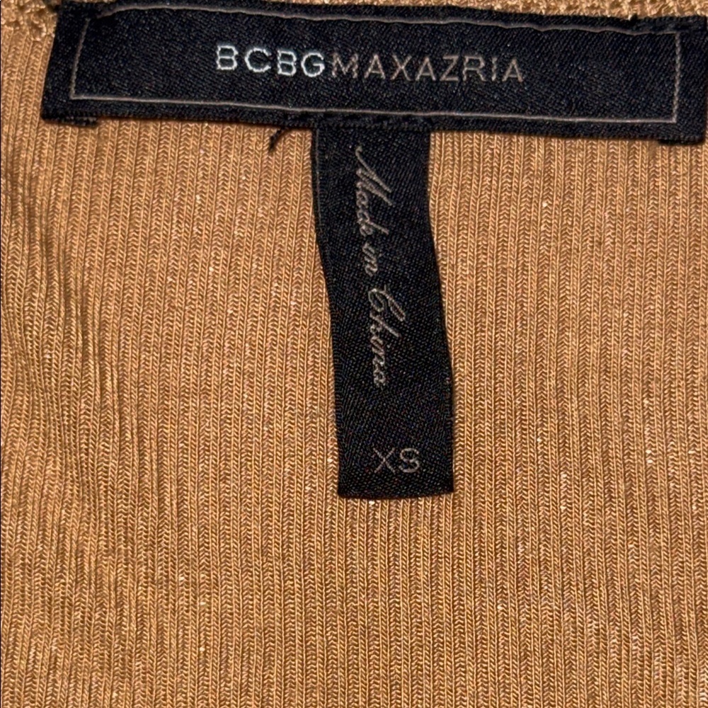Elegant Tan Wrap ribbed Top - Picture 5 of 12
